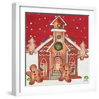 Joyful Gingerbread Village II-Elizabeth Medley-Framed Art Print