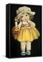 Joyful Halloween Yellow Dress-Vintage Apple Collection-Framed Stretched Canvas