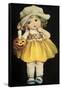 Joyful Halloween Yellow Dress-Vintage Apple Collection-Framed Stretched Canvas