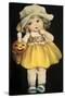 Joyful Halloween Yellow Dress-Vintage Apple Collection-Stretched Canvas