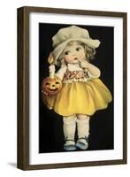 Joyful Halloween Yellow Dress-Vintage Apple Collection-Framed Giclee Print