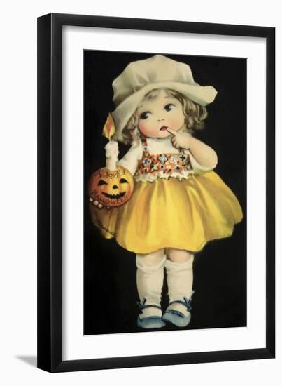 Joyful Halloween Yellow Dress-Vintage Apple Collection-Framed Giclee Print