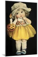 Joyful Halloween Yellow Dress-Vintage Apple Collection-Mounted Giclee Print