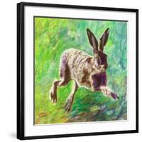 Joyful hare, 2011,-Helen White-Framed Giclee Print