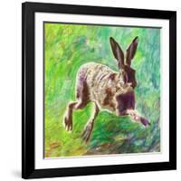 Joyful hare, 2011,-Helen White-Framed Giclee Print