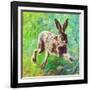 Joyful hare, 2011,-Helen White-Framed Giclee Print