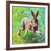 Joyful hare, 2011,-Helen White-Framed Giclee Print