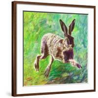 Joyful hare, 2011,-Helen White-Framed Giclee Print