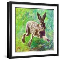 Joyful Hare, 2011-Helen White-Framed Giclee Print