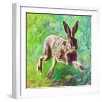 Joyful Hare, 2011-Helen White-Framed Giclee Print