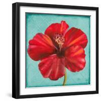 Joyful Hibiscus-Patricia Pinto-Framed Art Print