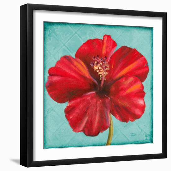 Joyful Hibiscus-Patricia Pinto-Framed Art Print