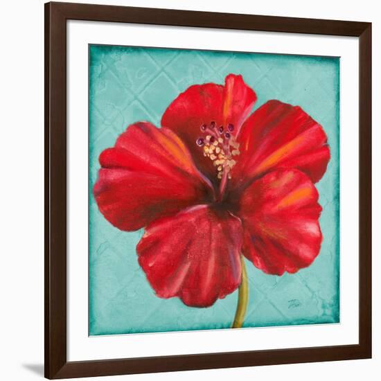 Joyful Hibiscus-Patricia Pinto-Framed Art Print