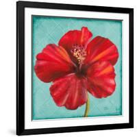 Joyful Hibiscus-Patricia Pinto-Framed Art Print