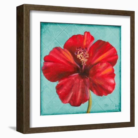 Joyful Hibiscus-Patricia Pinto-Framed Art Print