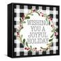 Joyful Holiday Plaid-Lanie Loreth-Framed Stretched Canvas