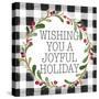 Joyful Holiday Plaid-Lanie Loreth-Stretched Canvas