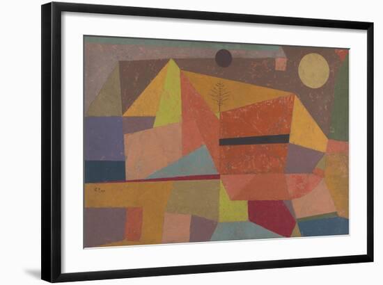 Joyful Mountain Landscape-Paul Klee-Framed Premium Giclee Print