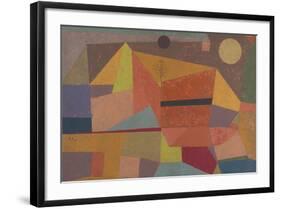 Joyful Mountain Landscape-Paul Klee-Framed Premium Giclee Print