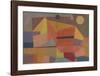 Joyful Mountain Landscape-Paul Klee-Framed Premium Giclee Print