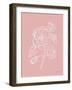 Joyful Peonies IV Pink-Farida Zaman-Framed Art Print