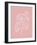 Joyful Peonies IV Pink-Farida Zaman-Framed Art Print