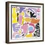 Joyful Play - Bold-Maja Gunnarsdottir-Framed Giclee Print