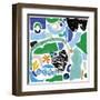 Joyful Play - Vivid-Maja Gunnarsdottir-Framed Giclee Print