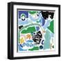 Joyful Play - Vivid-Maja Gunnarsdottir-Framed Giclee Print