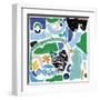 Joyful Play - Vivid-Maja Gunnarsdottir-Framed Giclee Print