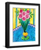 Joyful Rose Bouquet-Deborah Cavenaugh-Framed Art Print