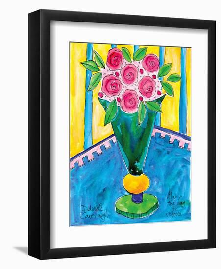 Joyful Rose Bouquet-Deborah Cavenaugh-Framed Art Print