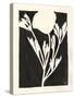 Joyful Spring II Black-Moira Hershey-Stretched Canvas