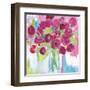 Joyful Tulips-Farida Zaman-Framed Art Print