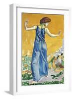 Joyful Woman-Ferdinand Hodler-Framed Giclee Print