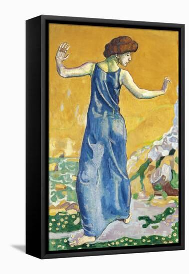 Joyful Woman-Ferdinand Hodler-Framed Stretched Canvas