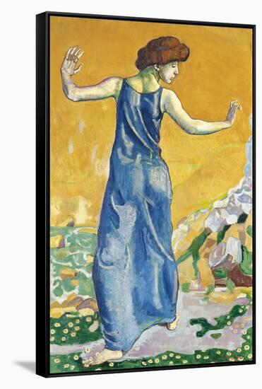 Joyful Woman-Ferdinand Hodler-Framed Stretched Canvas