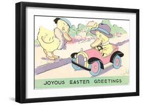 Joyous Easter Greetings, Ducks-null-Framed Premium Giclee Print