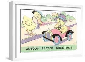 Joyous Easter Greetings, Ducks-null-Framed Premium Giclee Print