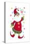 Joyous Santa-Beverly Johnston-Stretched Canvas