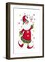 Joyous Santa-Beverly Johnston-Framed Giclee Print