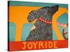 Joyride Black-Stephen Huneck-Stretched Canvas