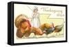 Joys, Girl Herding Turkeys-null-Framed Stretched Canvas