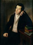 Portrait of Adam Bernard Mickiewicz (1798-1855) (Oil on Canvas)-Jozef Oleszkiewicz-Giclee Print