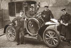 First Taxi-Cab in Liverpool, 1906-J.P. Wood-Framed Giclee Print