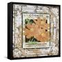 JP0547-Tin Tile-Cosmos-Jean Plout-Framed Stretched Canvas