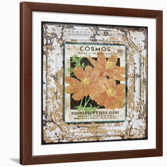 JP0547-Tin Tile-Cosmos-Jean Plout-Framed Giclee Print