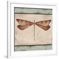 JP1068-Aqua Dragonfly-Jean Plout-Framed Giclee Print