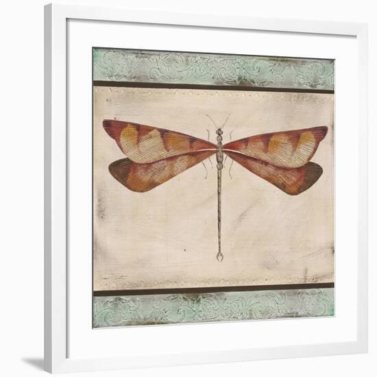 JP1068-Aqua Dragonfly-Jean Plout-Framed Giclee Print