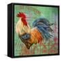 JP1182_Le Rooster-B-Jean Plout-Framed Stretched Canvas